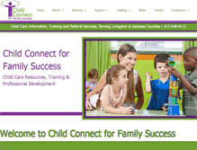 Tablet Screenshot of childconnectmi.org